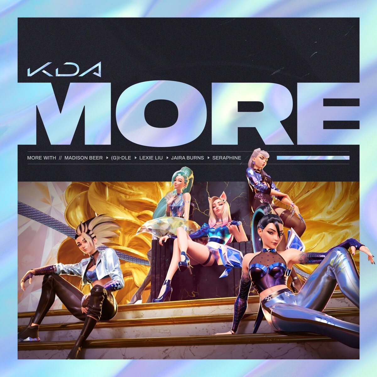 Обложка сингла K/DA "More" (Riot Games)
