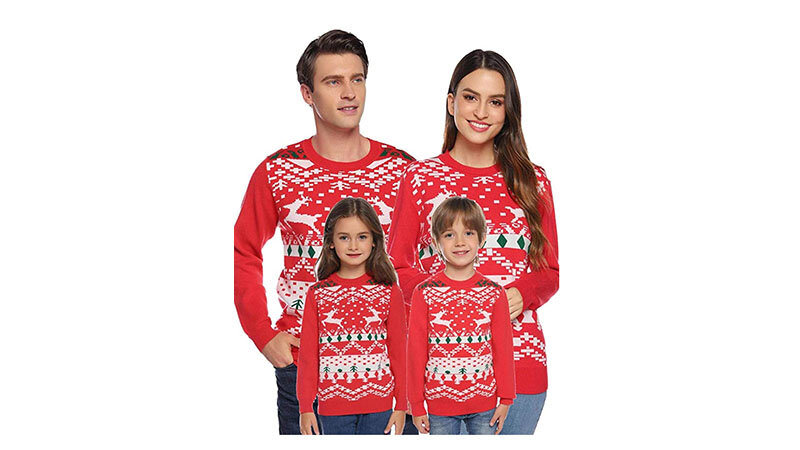  Family Look c рождественскими свитерами 