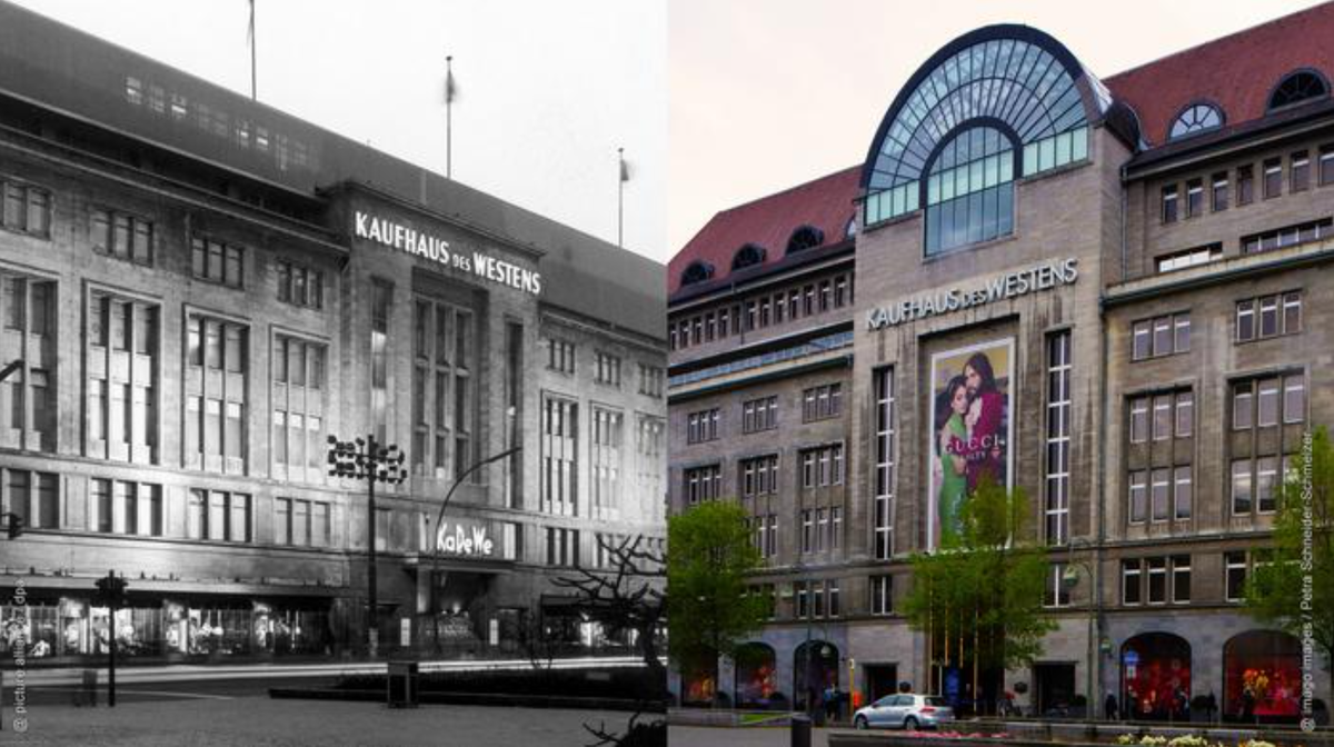 Des westens. Kaufhaus des Westens Берлин. Универмаг Фишера Берлин. Универмаг KADEWE Уорнеры. Русский дом в Берлине.