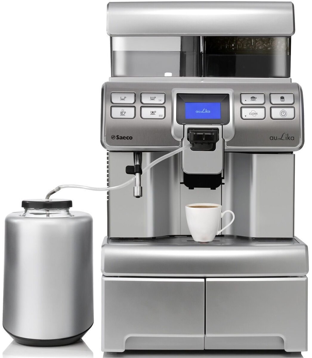 "База" данной модели очень медленно эволюционировала с 1985 года! Saeco  были очень консервативны в изменениях. Зачем лезть в хорошо работающий механизм? К слову говоря, встречались отдельные аппараты с пробегом свыше 150 тысяч кружек!! Современным бытовым( а именно таковой и является модель по факту и позиционировалась производителем до создания на этой базе Аулики)
