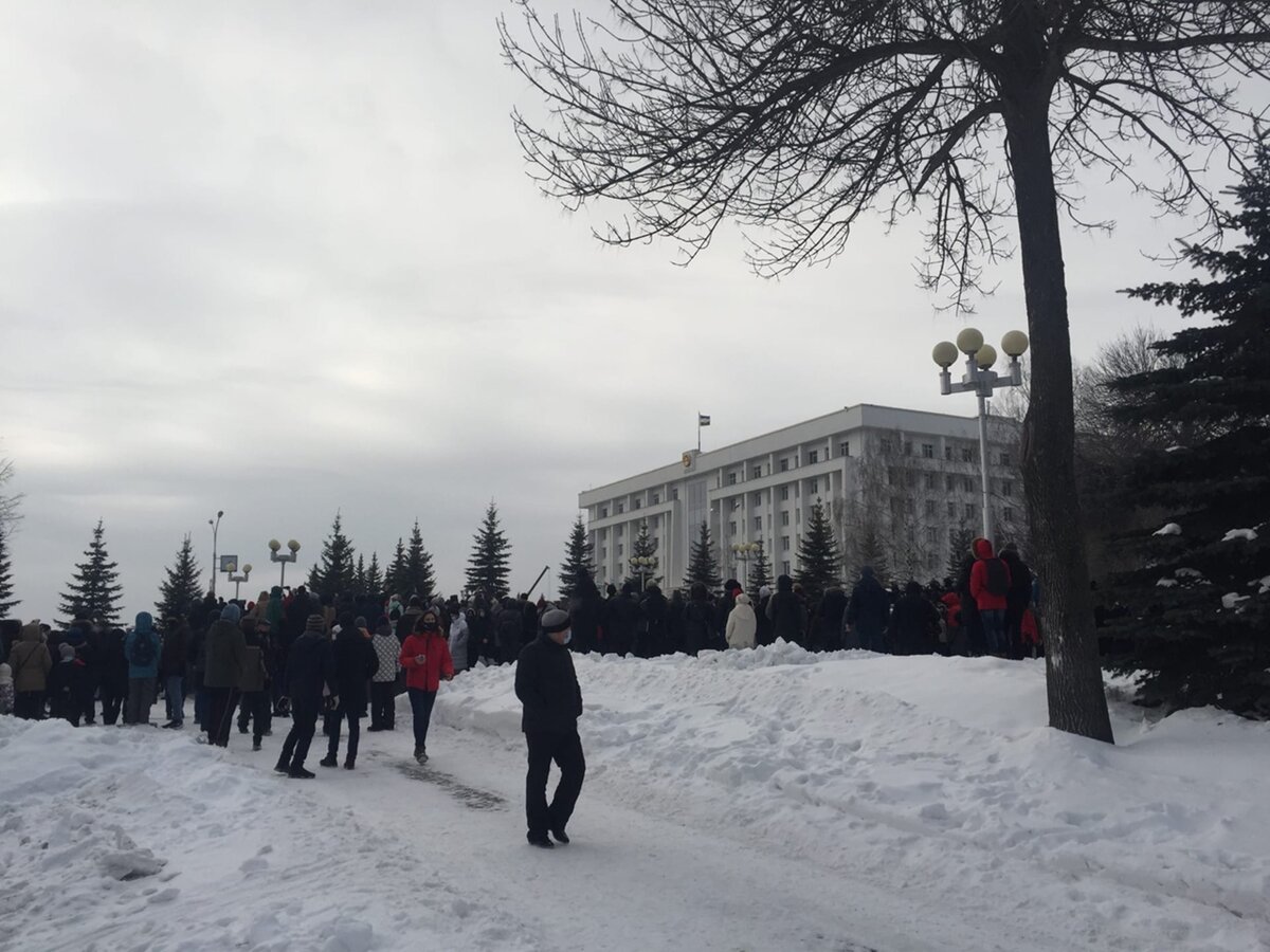 31 января в Уфе, митинг глазами журналиста | Евгения Куцуева | Дзен