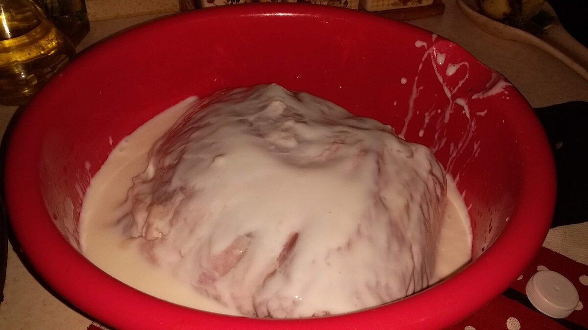 мясо в кефире