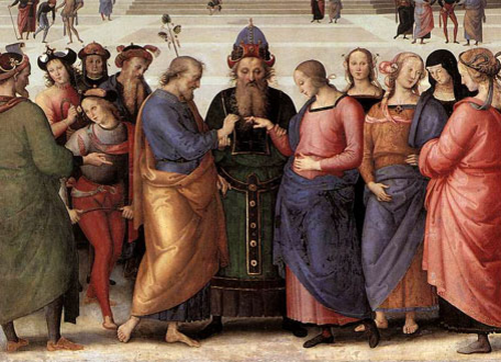 Пьетро Перуджино "Обручение девы Марии"