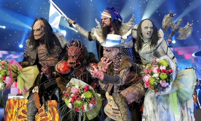 Lordi ликуют на "Eurovision 2006"