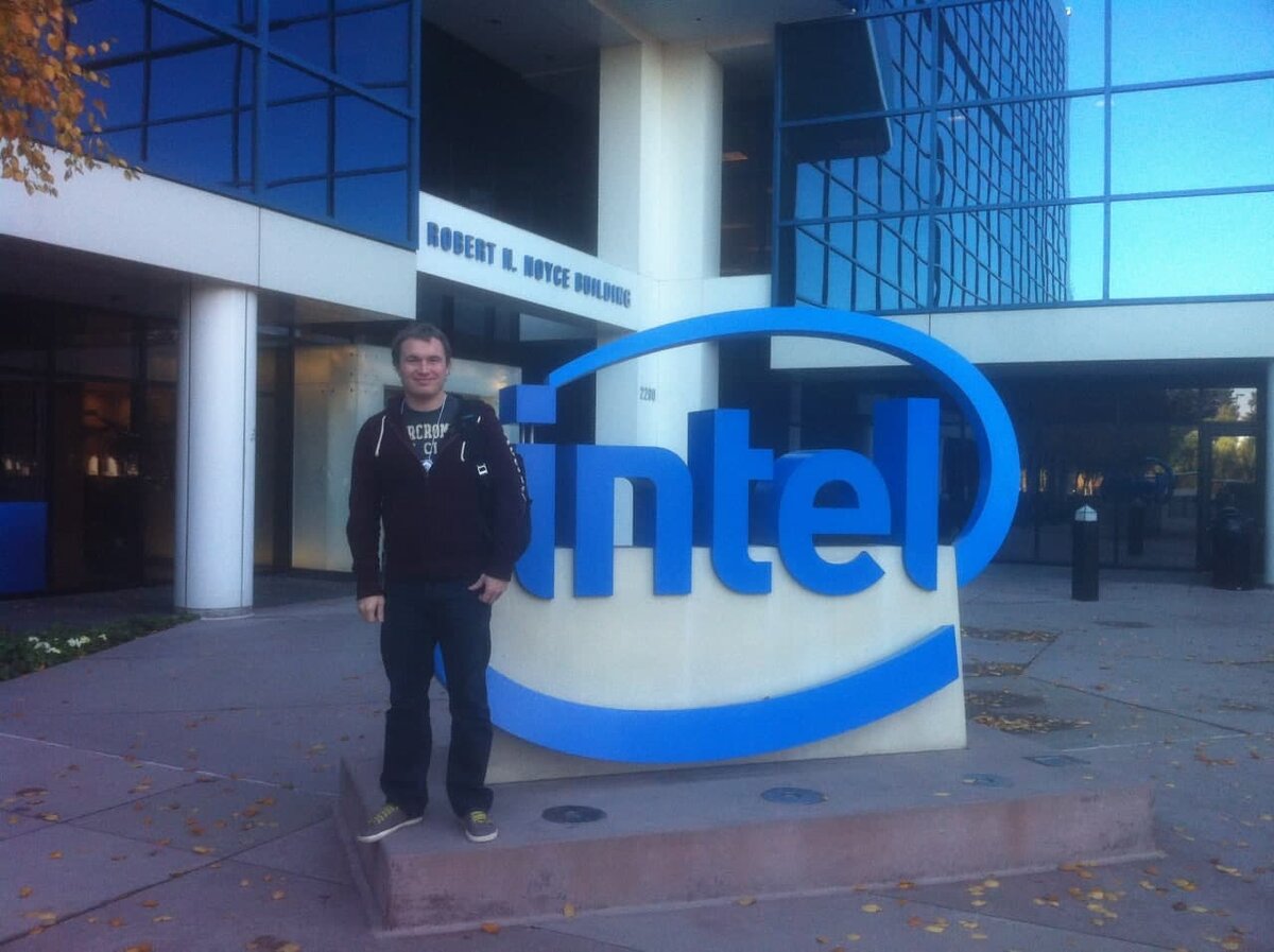 Дмитрий Грин в Штаб квартире Intel в Силиконовой Долине