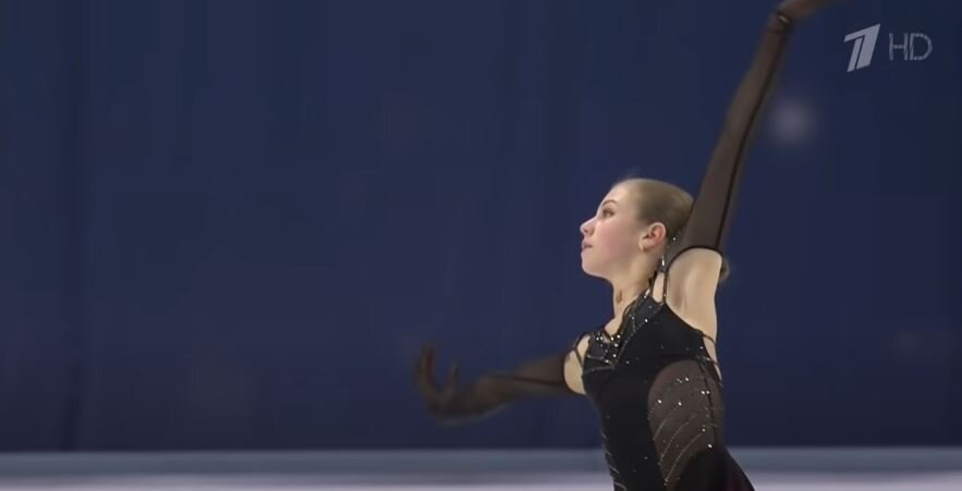 Александра Трусова. Фото: принтскрин записи выступления