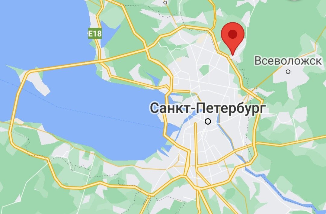 Мурино на карте