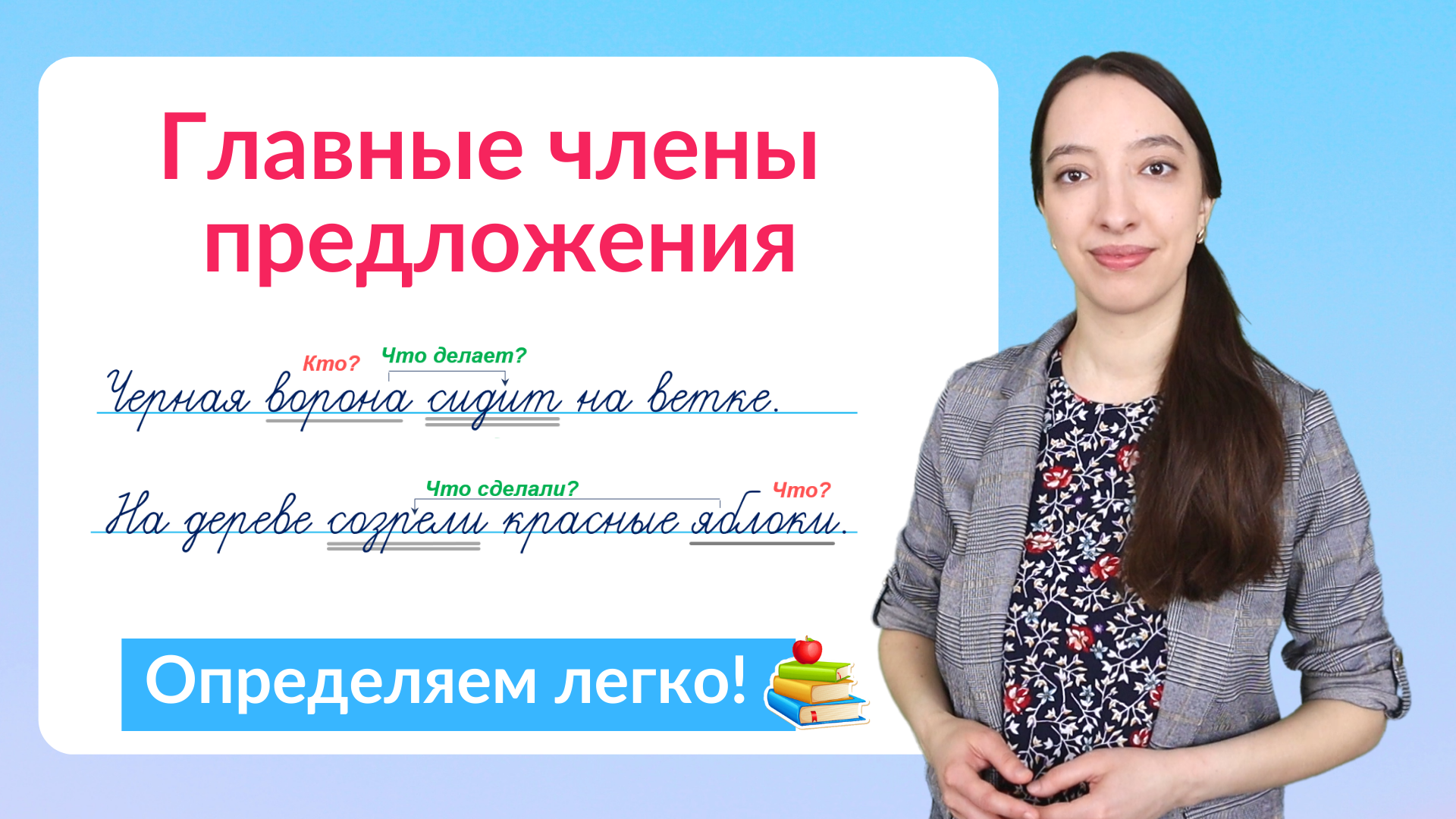 Главные члены предложения – подлежащее и сказуемое | Ваш Учитель | Дзен