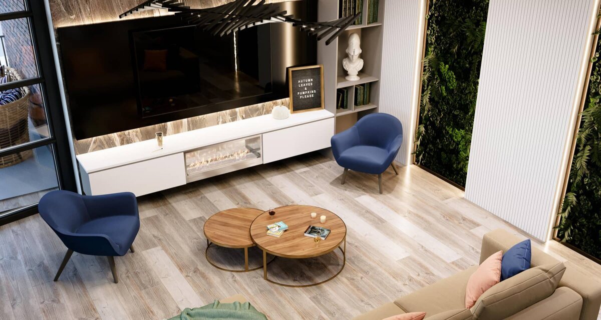 Кинотеатр и семейный клуб в гостиной