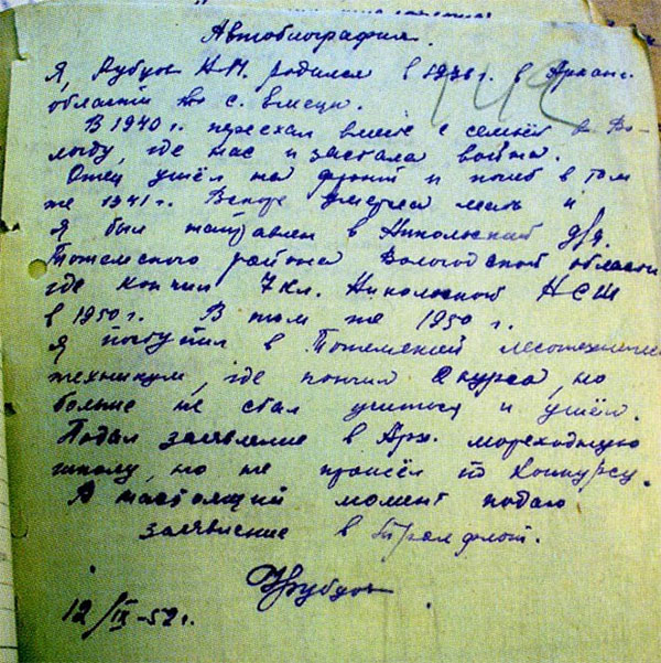 В автобиографии Николай писал, что отец погиб в 1941-м. Не врал, действительно так считал.