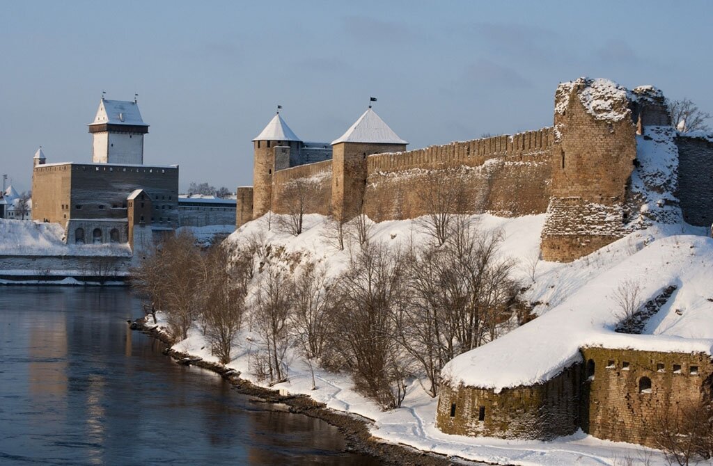 Ивангородская крепость зимой