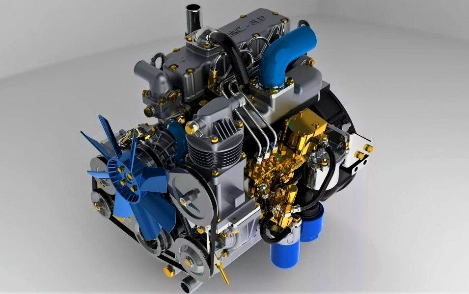 Дизельный двигатель ММЗ-3LD