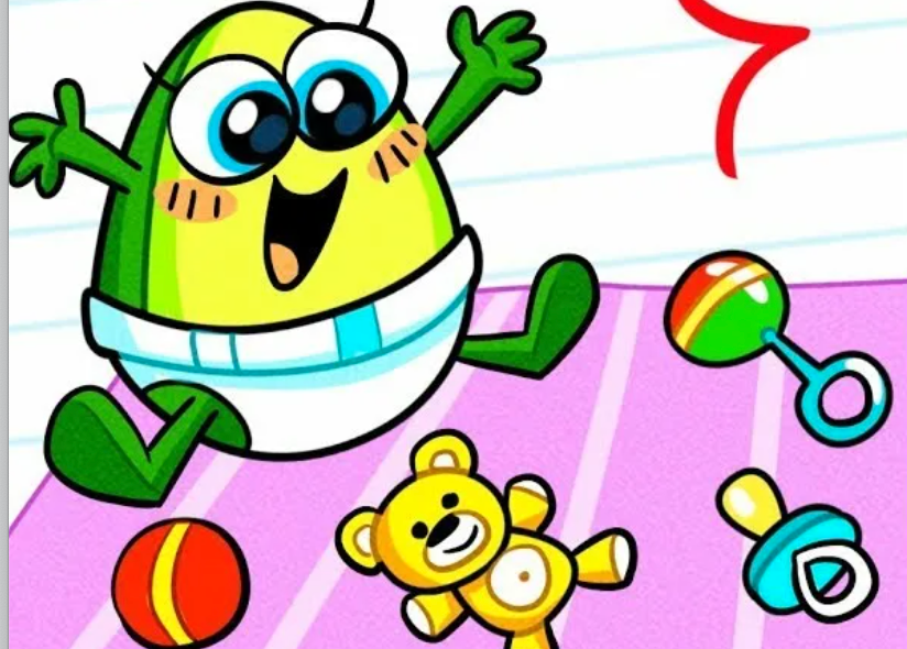 El bebé está más contento que unas castañuelas. :) Малыш довольнее, чем кастаньеты. :)