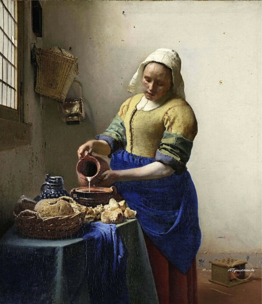 Ян Вермеер. Молочница, 1658-1661