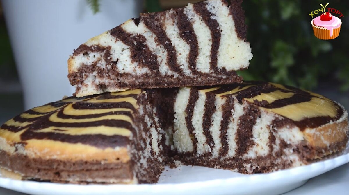 Торт зебра на сметане: пошаговые рецепты