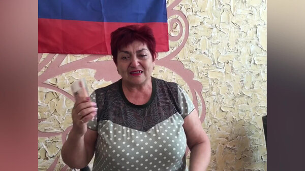 Заведующая Новофилипповским детским садом "Орлёнок" Анна Кузьмова. Видео © Telegram / Мелитопольская районная администрация