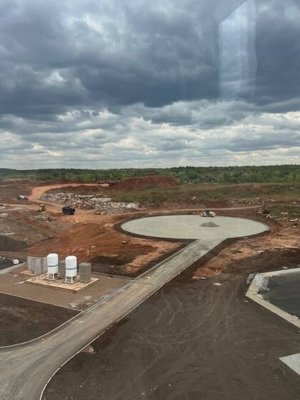    Будущая вертолётная площадка минздра Оренбургской области