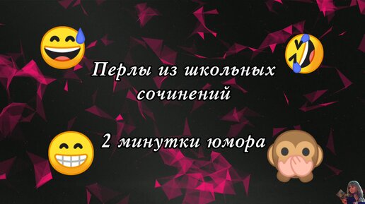 Забавные перлы из сочинений школьников. 2 минутки юмора