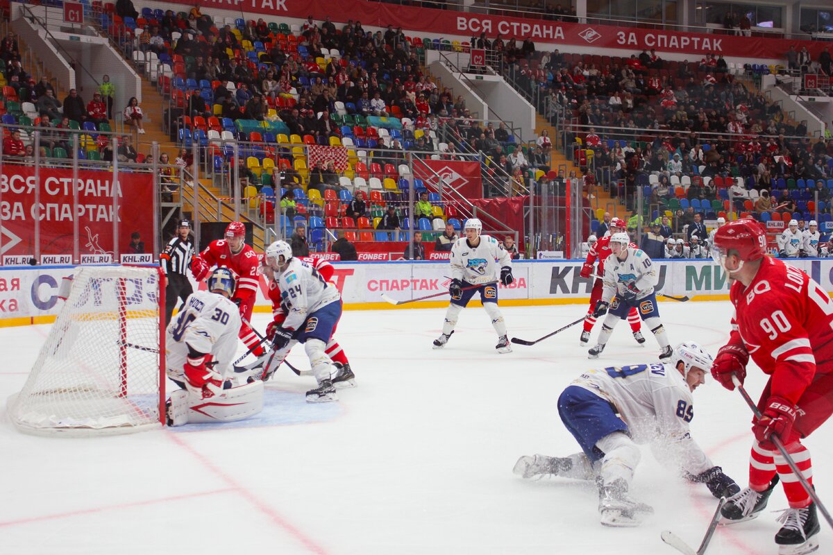Фото: Красно-Белая Волна.  КХЛ, «Спартак» - «Барыс», 28 сентября 2022
