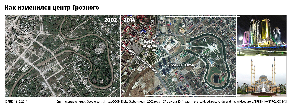 Карта города грозный
