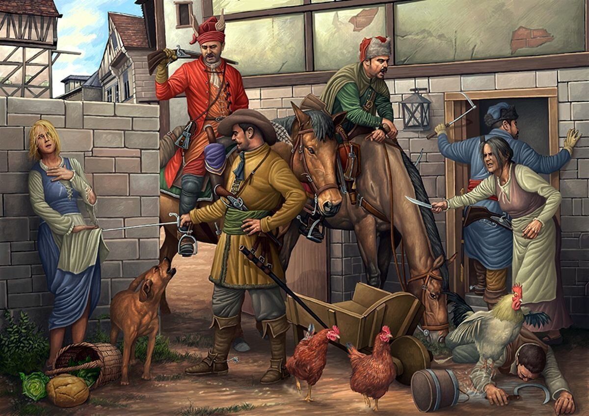 Солдаты в городе