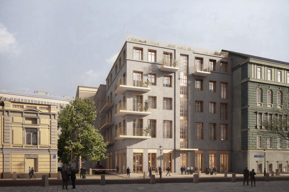 Archea Associati / MR Group📷Проект клубного дома в Крестовоздвиженском переулке