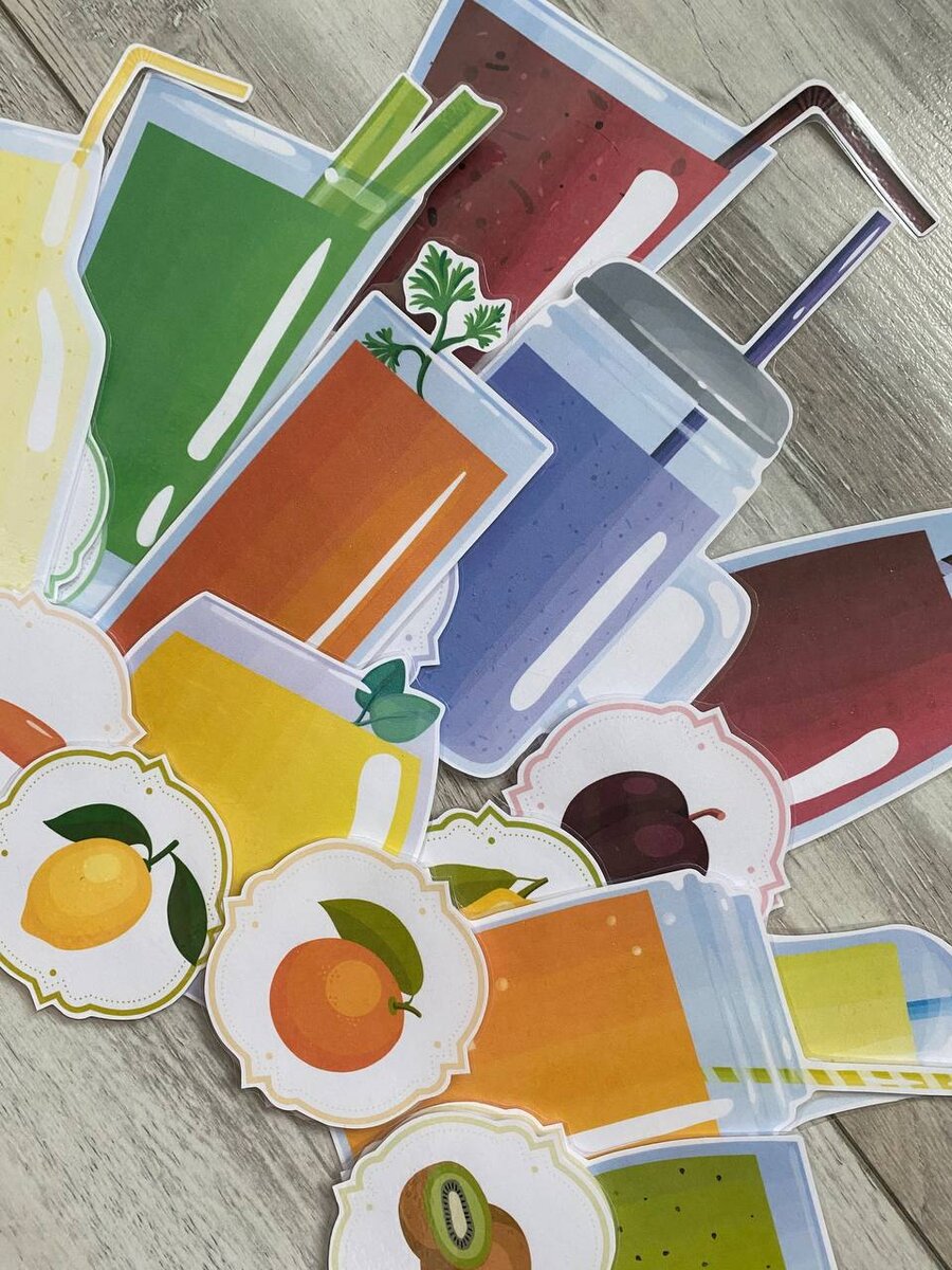 Игровой набор "Коктейли". Атрибуты для сюжетно-ролевой игры "Кафе"