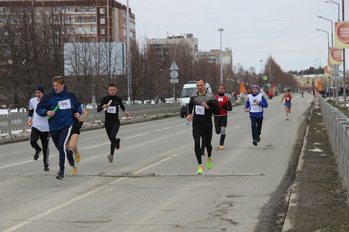 Эстафета в Верхней Пышме в 2019 году.