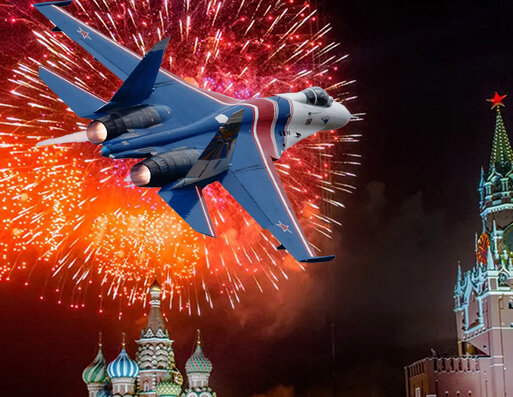 В восставшей с колен стране свирепствует коронавирус.  Денег не хватает на выплаты пострадавшим от карантина. Нефть подешевела, но цена на бензин со стойкостью мифа о 28 панфиловцах держится. Россия никак не может прекратить кутёж , хотя накопленная  кубышка финансовой безопасности быстро тает. С упорством картёжника продолжает делать ставку на  квасной патриотизм. Прошло полтора месяца с начала эпидемии, а средств защиты от вируса хватает не везде и не всем. Зато есть деньги на салюты  и авиашоу,  на которые власть приходить не рекомендует. Тогда для кого этот праздник?