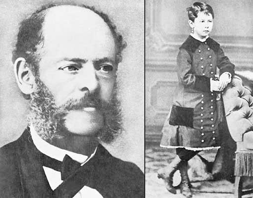 Марселино де Саутуола и его дочь Мария. Фото взято с сайта kantabria.ru