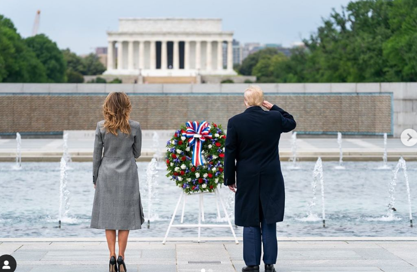 Белый Дом разместил поздравление направленное к американской нации, в котором указал победителями в ВОВ себя (США) и Великобританию: фото соц сети