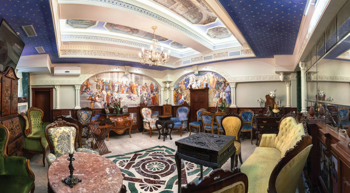 Классическая эстетика оказала большое влияние на формирование художественного стиля Елены Балакиной, и она использовала её в полной мере при проектировании интерьера центра искусств «Сан-Пьетро». Фотографии любезно предоставлены Еленой Балакиной