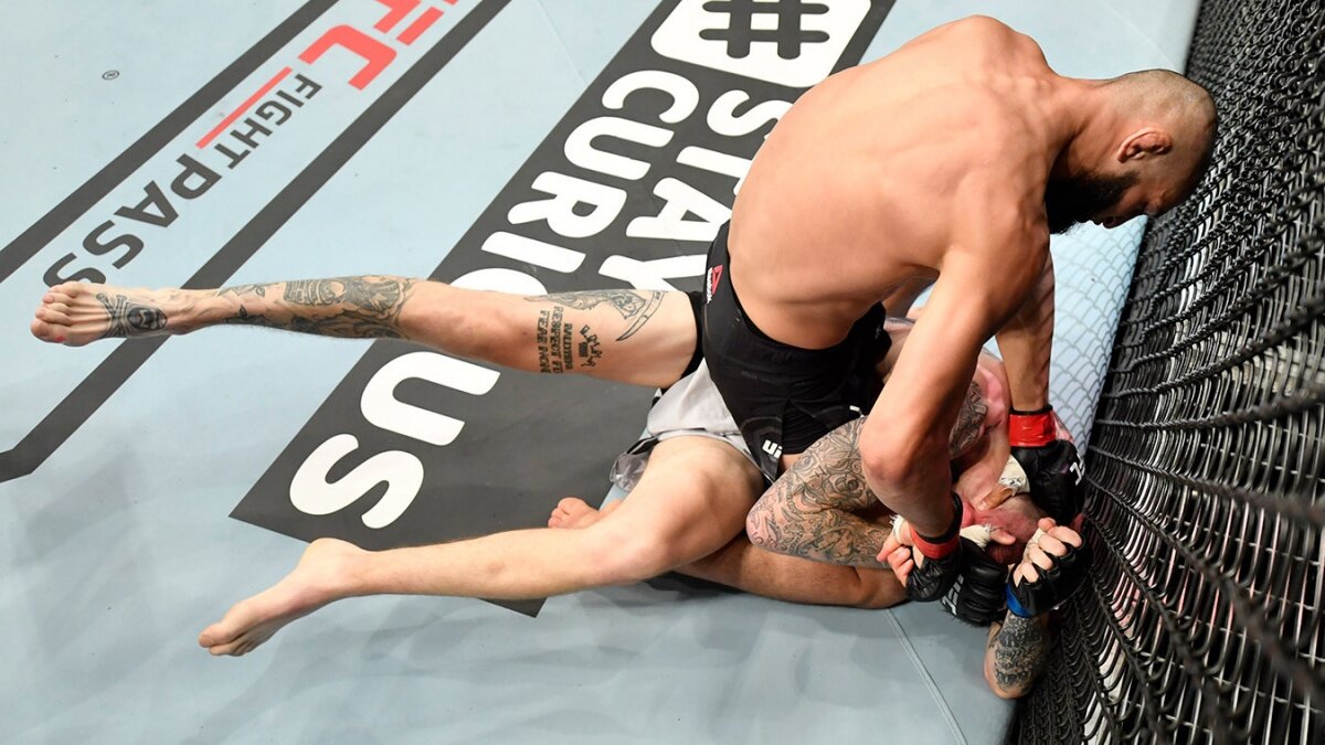 Хамзат Чимаев граун-энд-паунд по мешку | Фото Ufc.com