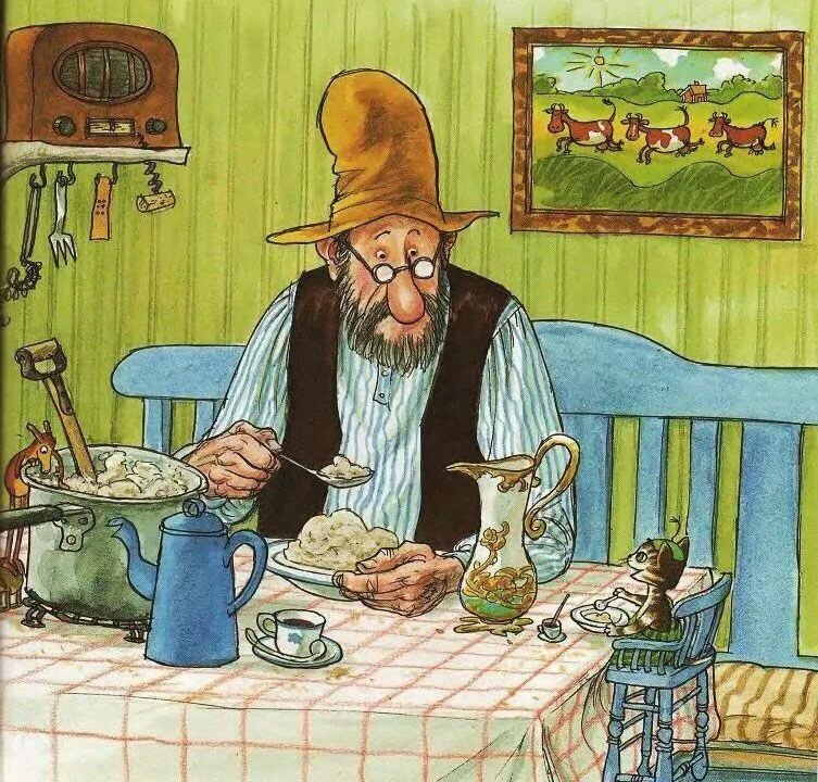 Петсон и Финдус. фото из открытых источников