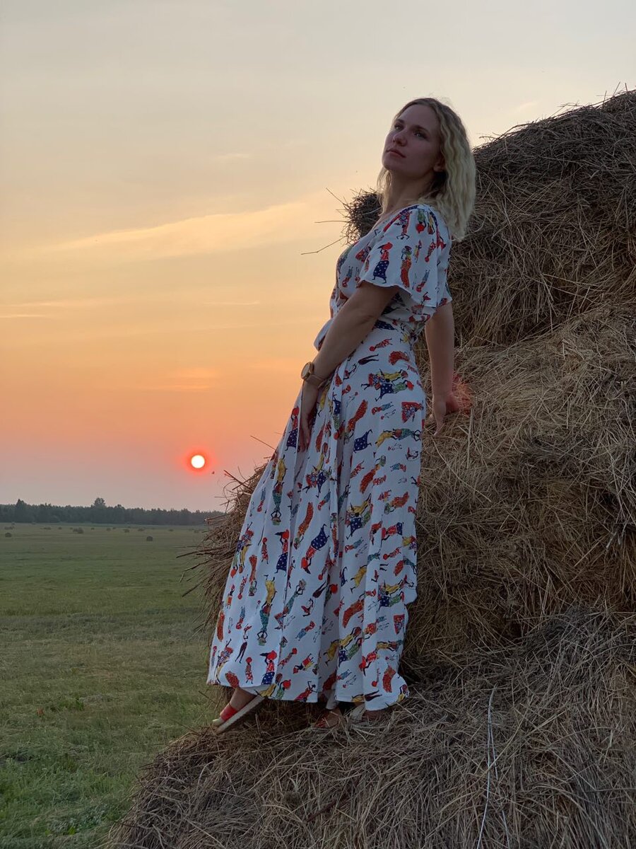 Любимое платье из штапеля, после него я начала шить такие платья на заказ для клиентов