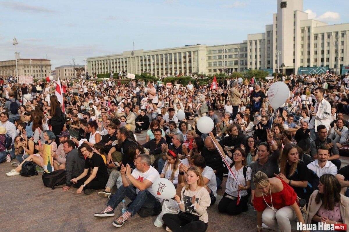 Протесты минск 2020 фото