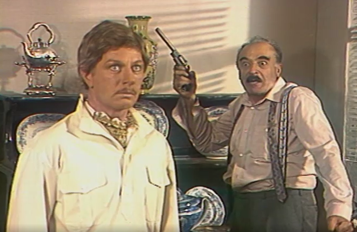 А.Филозов и В.Этуш в телеспектакле "Не заплачу́" (1983)