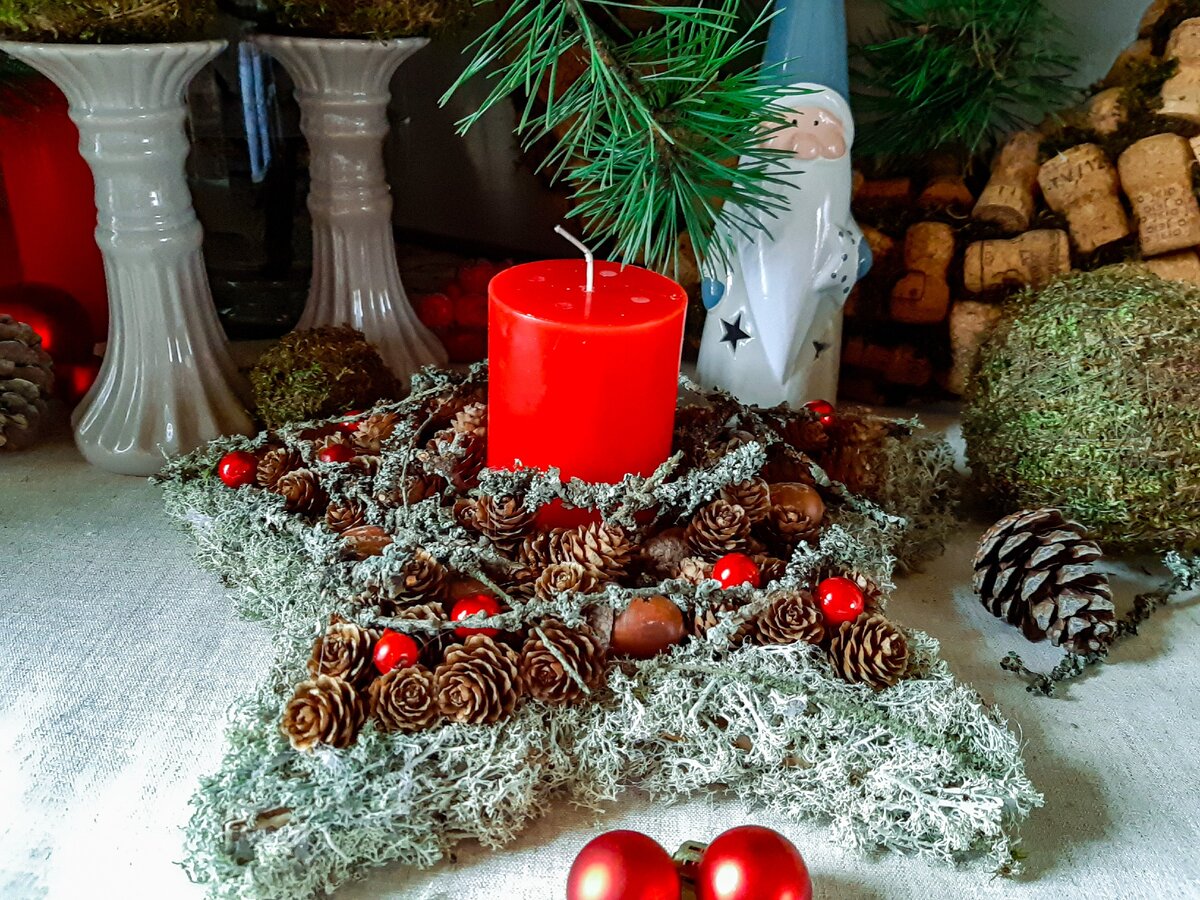 МК ПОДСВЕЧНИК 🎄 На фото видите сервировку, которую я организовала из подр | Instagram