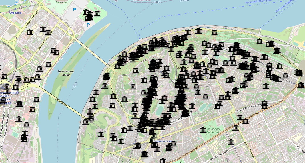 Карта объектов культурного наследия нижегородской области