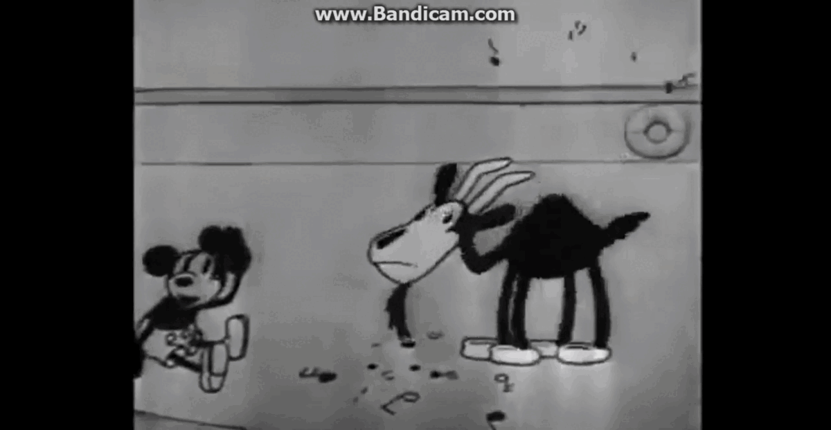 Кадр из мультфильма "Пароходик Вилли" 