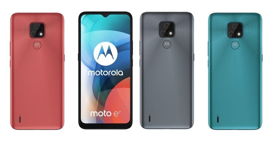 цветовая гамма Motorola Moto E7