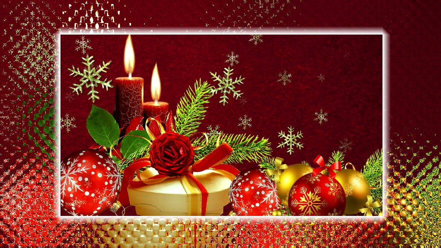 С Новым Годом! Фото из яндекс-картинки, обработка автоора