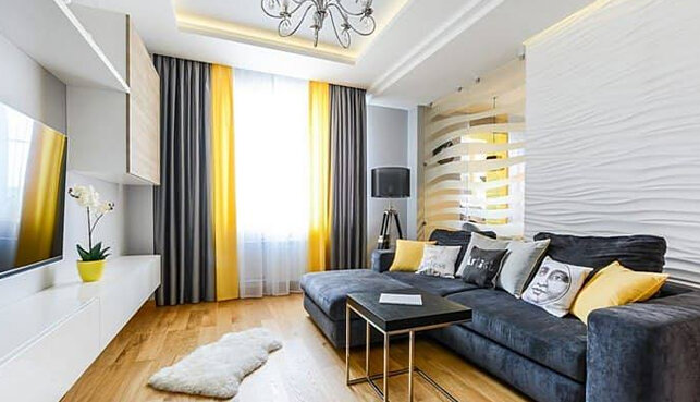 Желтый цвет в интерьере – особенности дизайна комнат в желтых тонах
