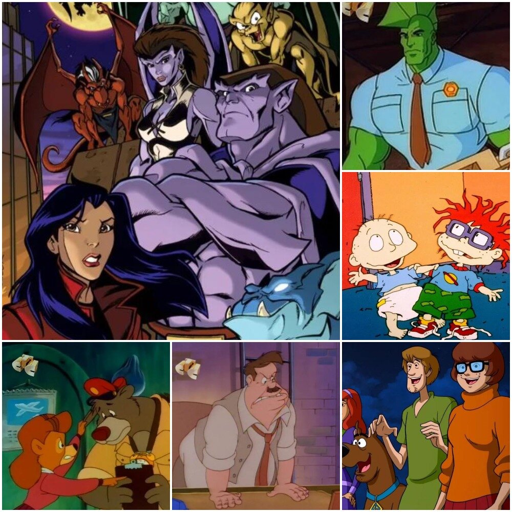 Коллаж автора - мультики стс в 90-е