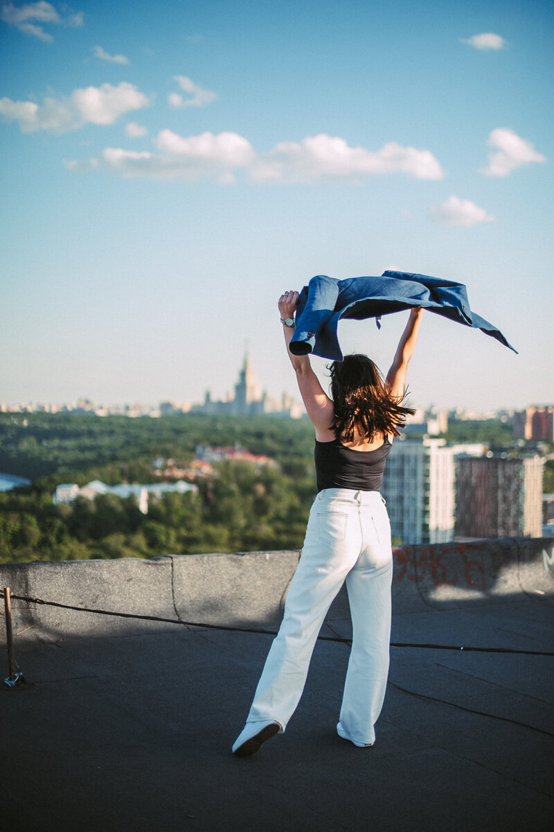 Экспресс фотосессия на крыше.