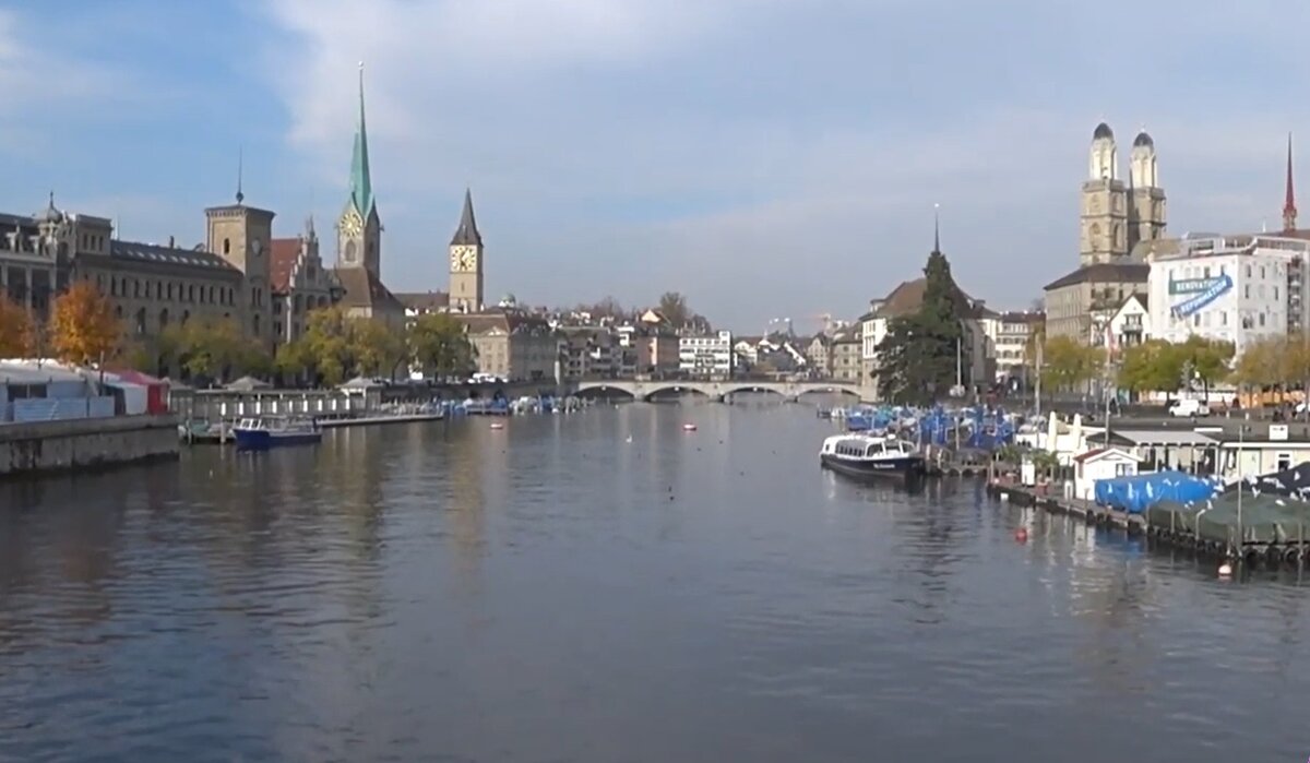 Два берега реки, две половины Цюриха