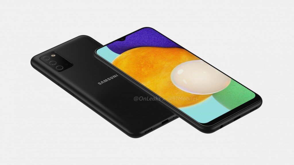 Рендер смартфона Samsung Galaxy A03s