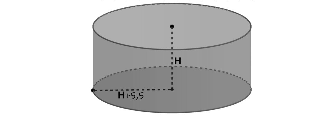 Объем цилиндрической кружки