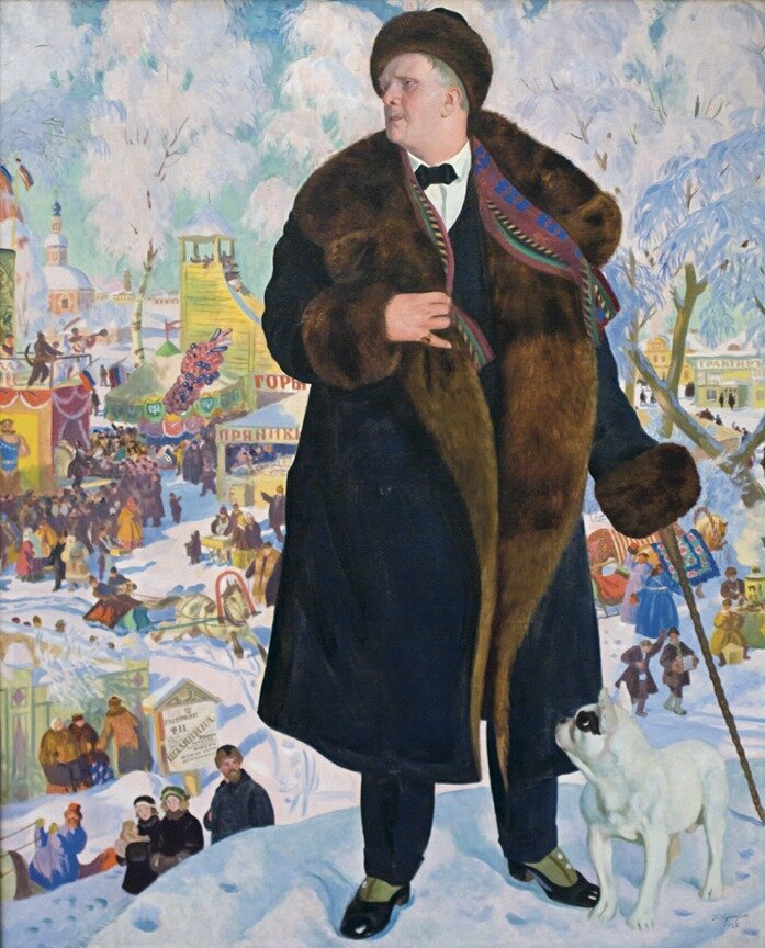 Б. Кустодиев "Шаляпин", 1922 год. 