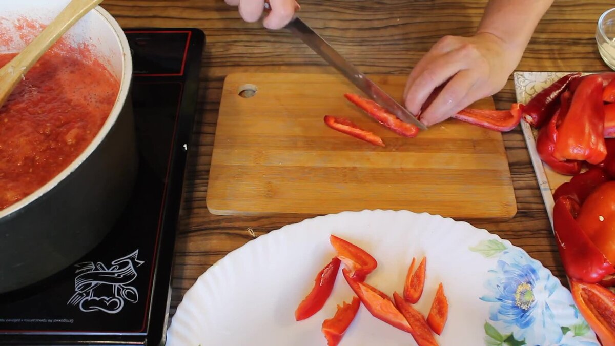 🍅Лечо из перца с томатным соком на зиму. 🧄Просто и вкусно! | Нина  Уральская | Дзен